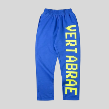 Vertabrae Blue with Yellow Color Sweatpant